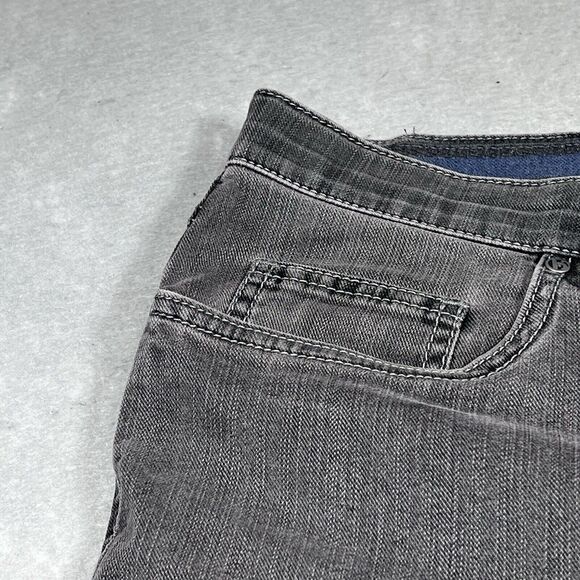 Hiltl Trousers Jeans Mens Size 44 Gray Ultimate Stretch Denim Straight Relaxed - Picture 3 of 14